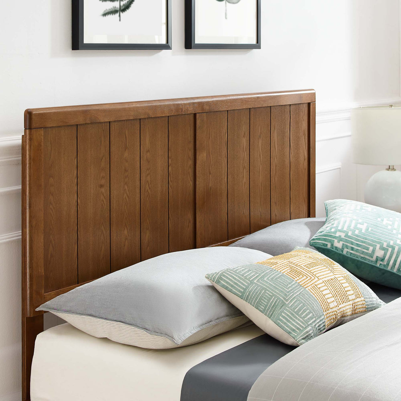 Alvara Full Platform Bed, Walnut