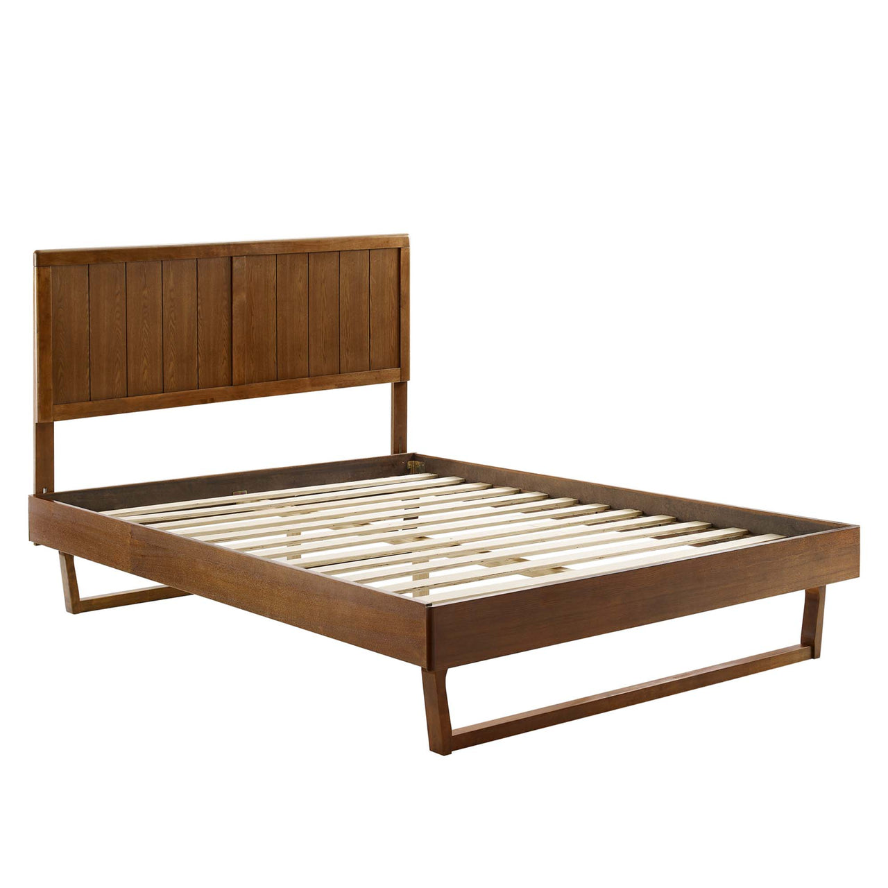 Alvara Full Platform Bed, Walnut