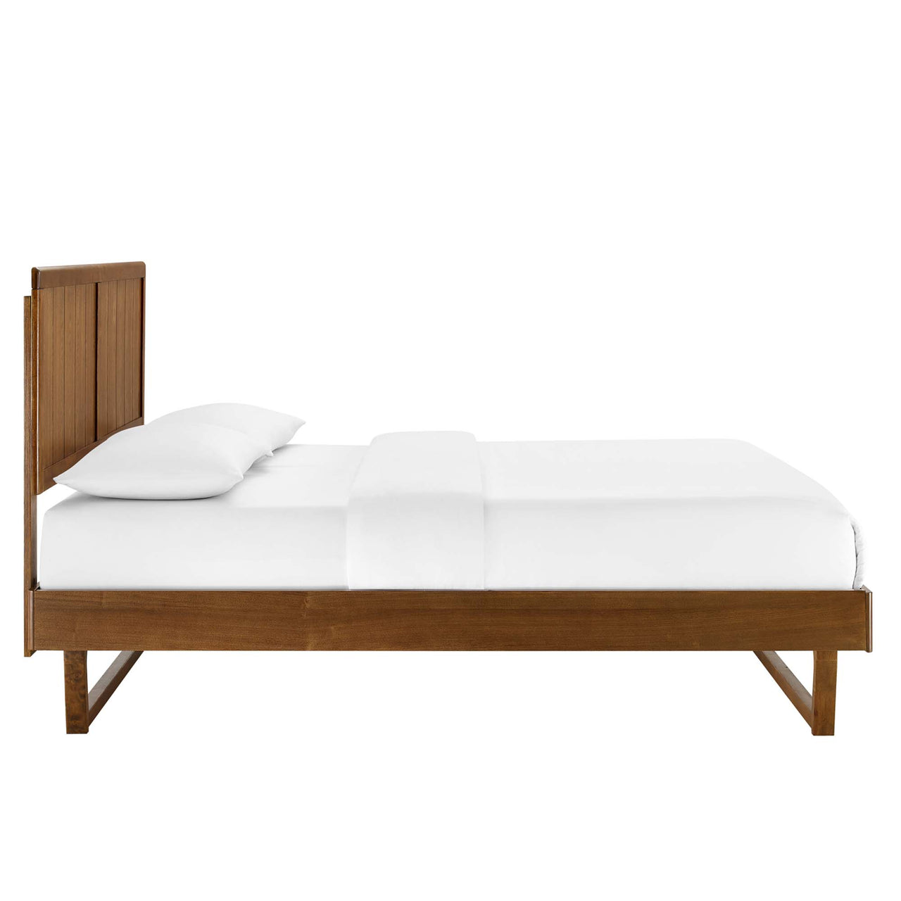 Alvara Full Platform Bed, Walnut