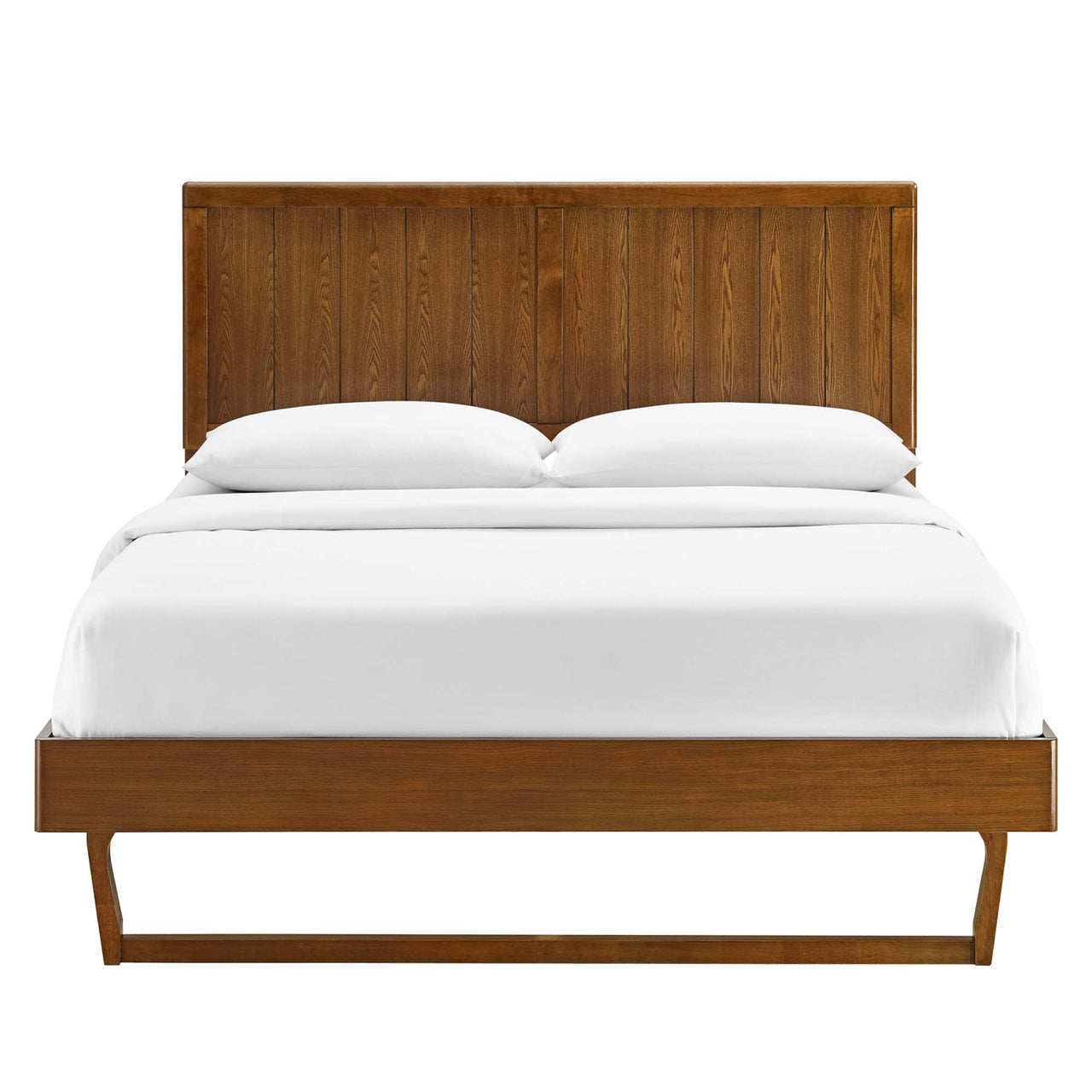 Alvara Full Platform Bed, Walnut