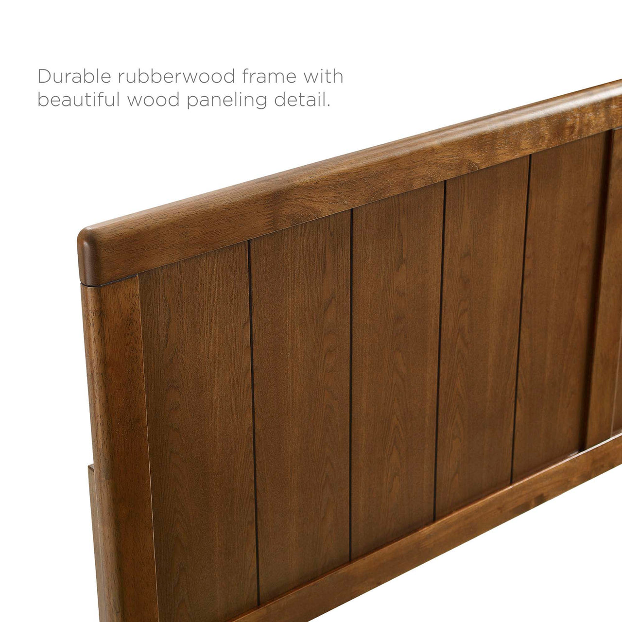 Alvara Full Platform Bed, Walnut