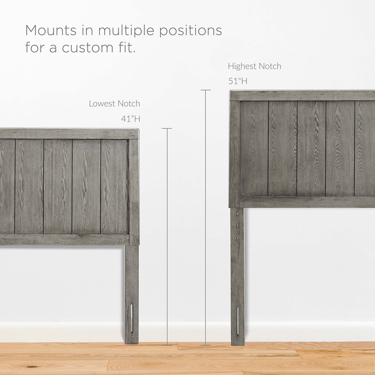 Alvara Twin Platform Bed, Gray
