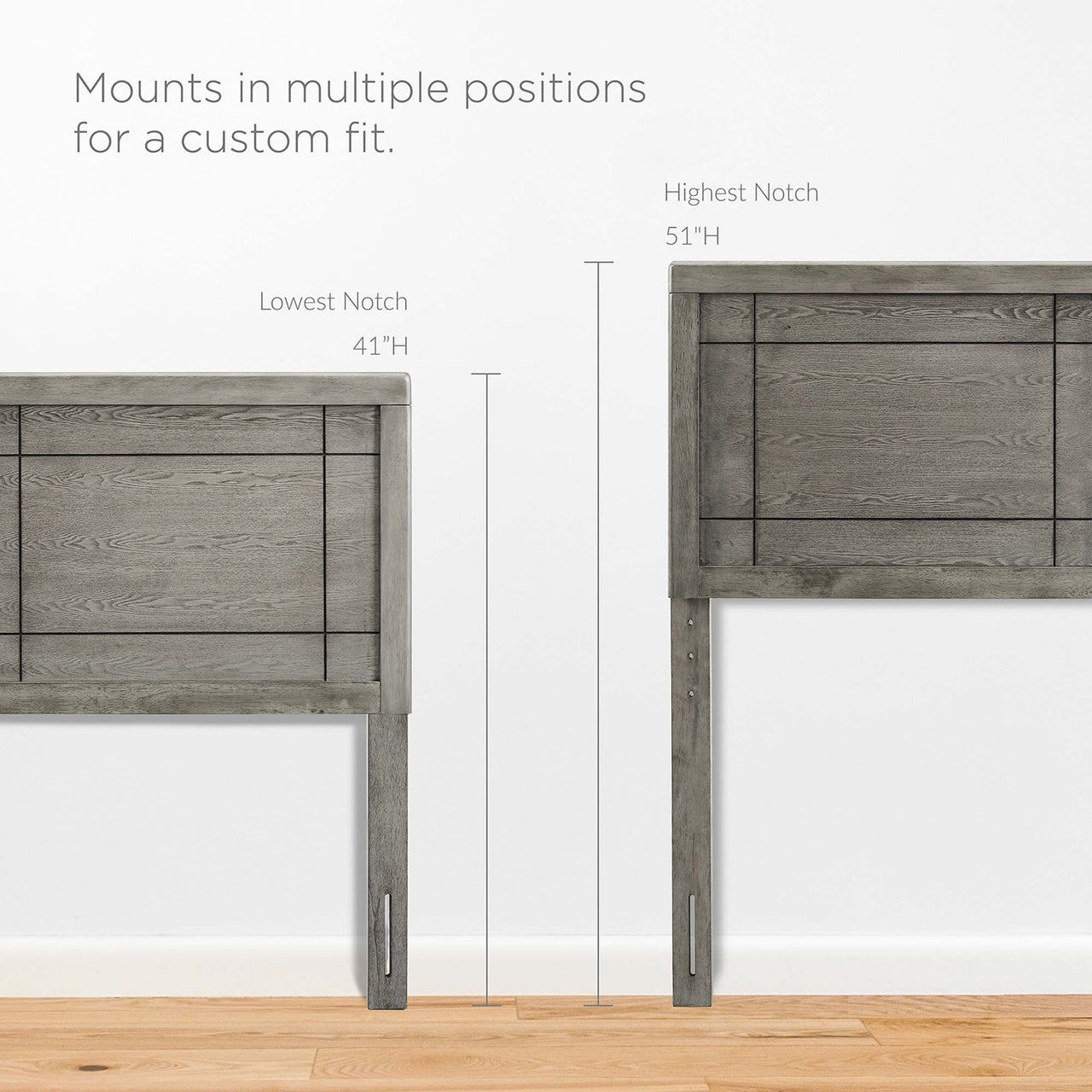 Eldenwood Twin Platform Bed, Gray