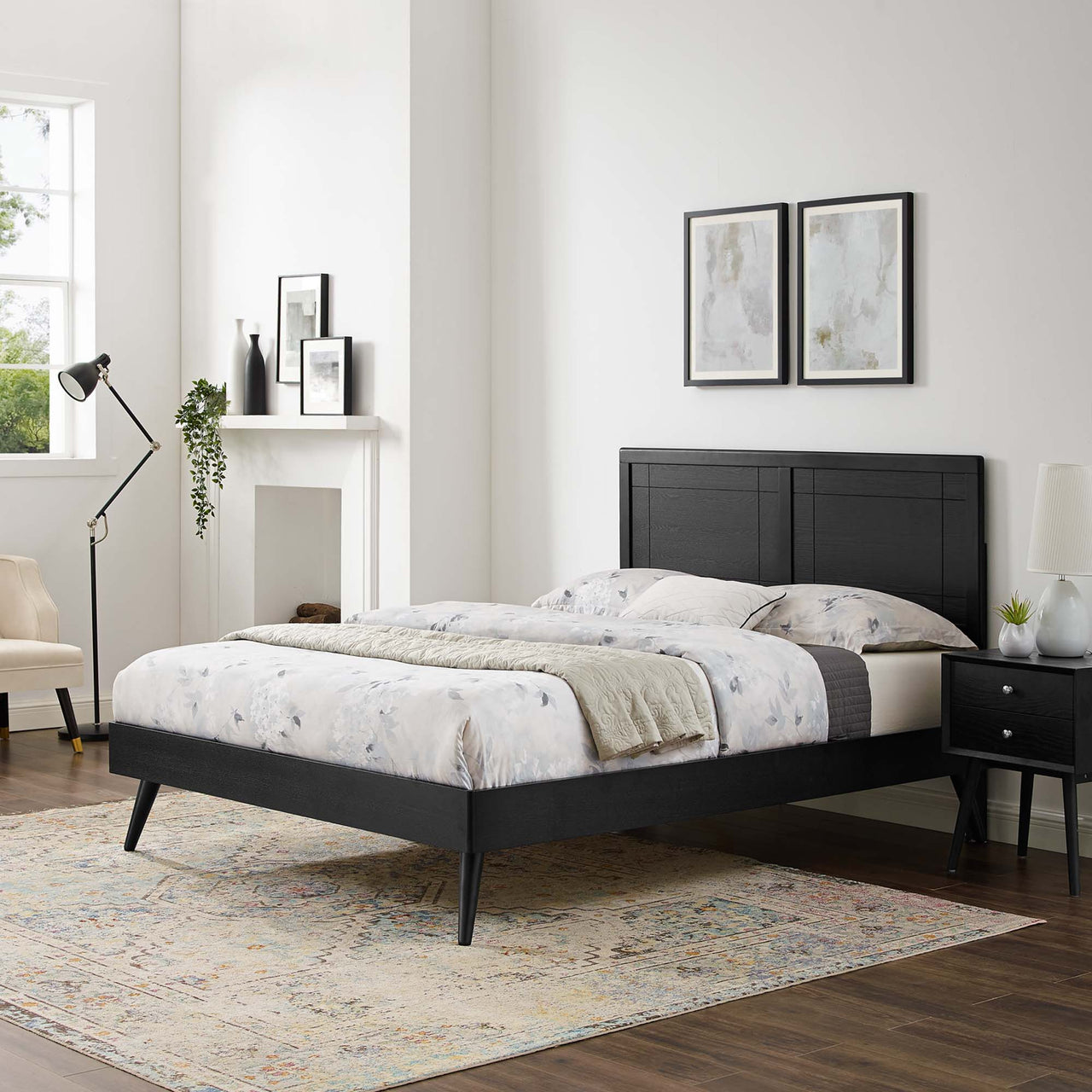 Eldenwood King Platform Bed, Black