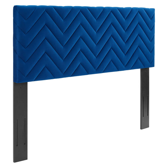 Wayfinder Velvet Full | Queen Headboard, Navy