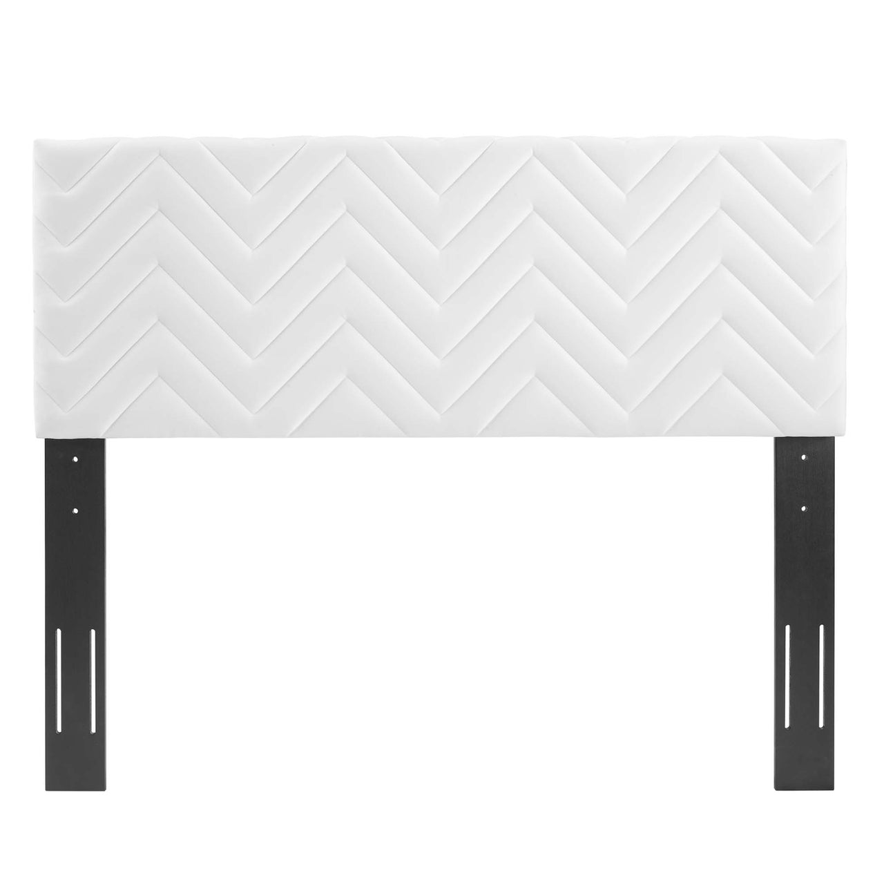 Wayfinder Velvet Full | Queen Headboard, White
