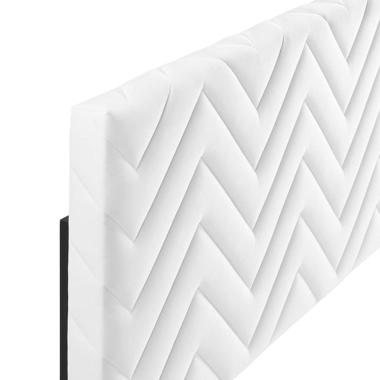 Wayfinder Velvet Full | Queen Headboard, White