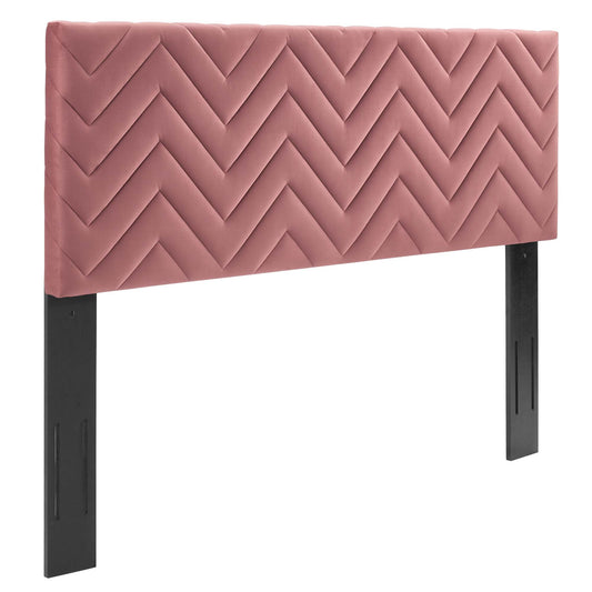 Wayfinder Velvet King | California King Headboard, Dusty Rose