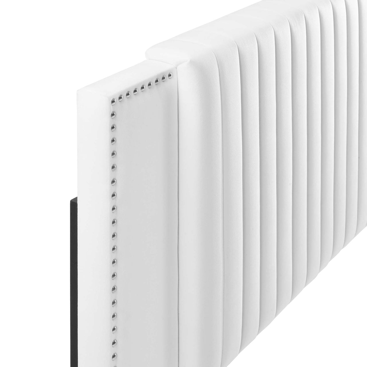 Tressa Upholstered Velvet Full | Queen Headboard, White