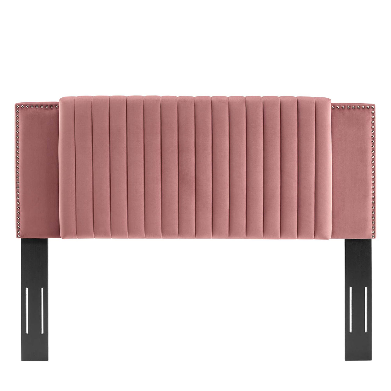 Tressa Upholstered Velvet King | California King Headboard, Dusty Rose