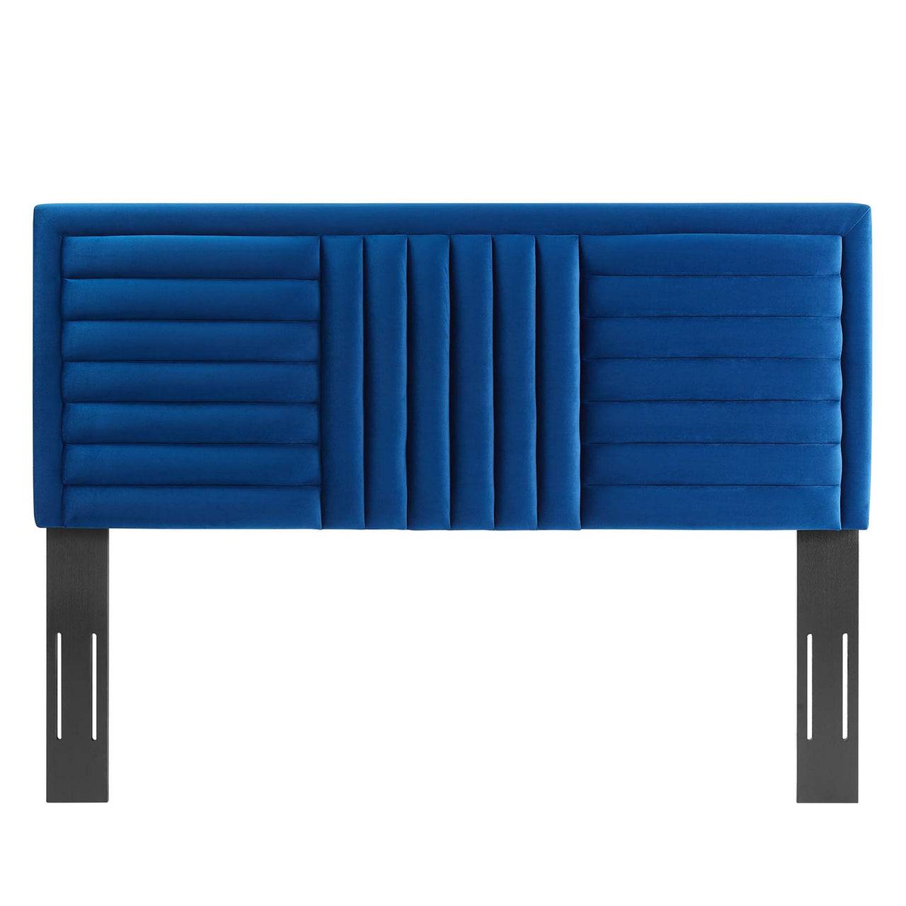 Mirielle Velvet Twin Headboard, Navy