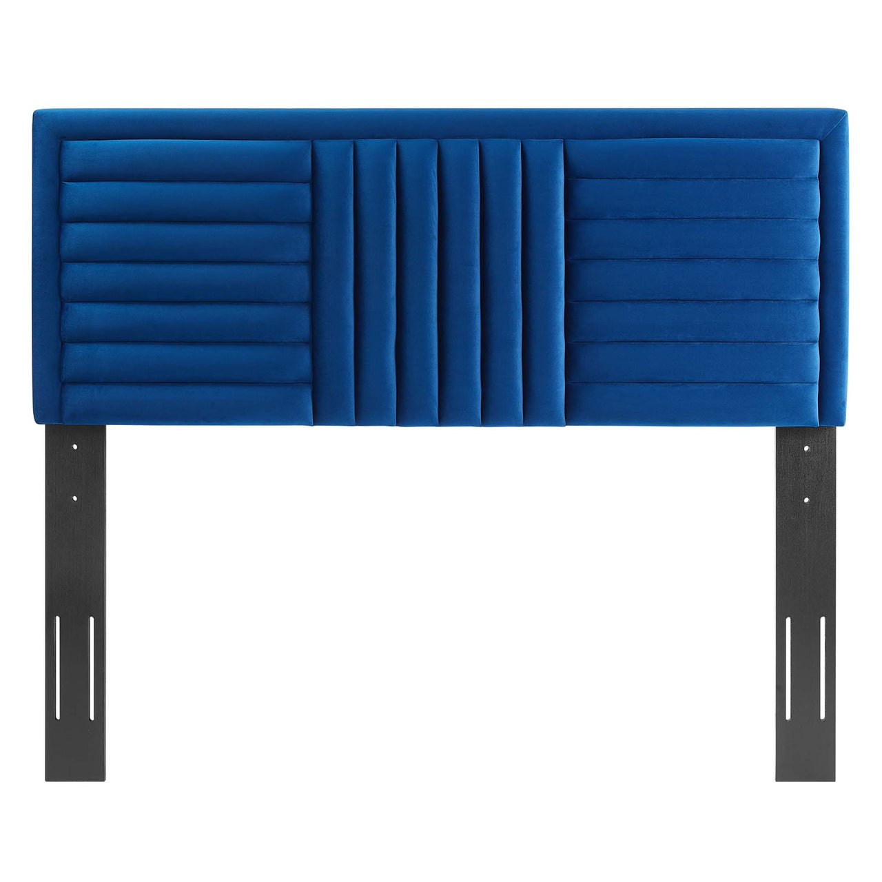 Mirielle Velvet Twin Headboard, Navy
