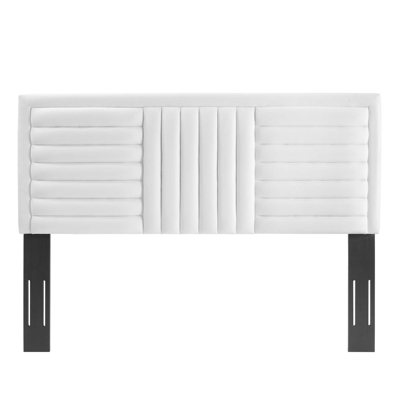 Mirielle Velvet King | California King Headboard, White