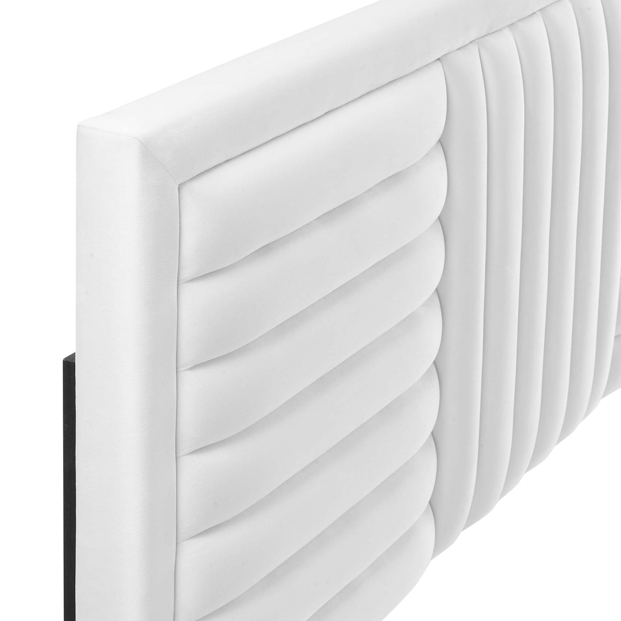 Mirielle Velvet King | California King Headboard, White