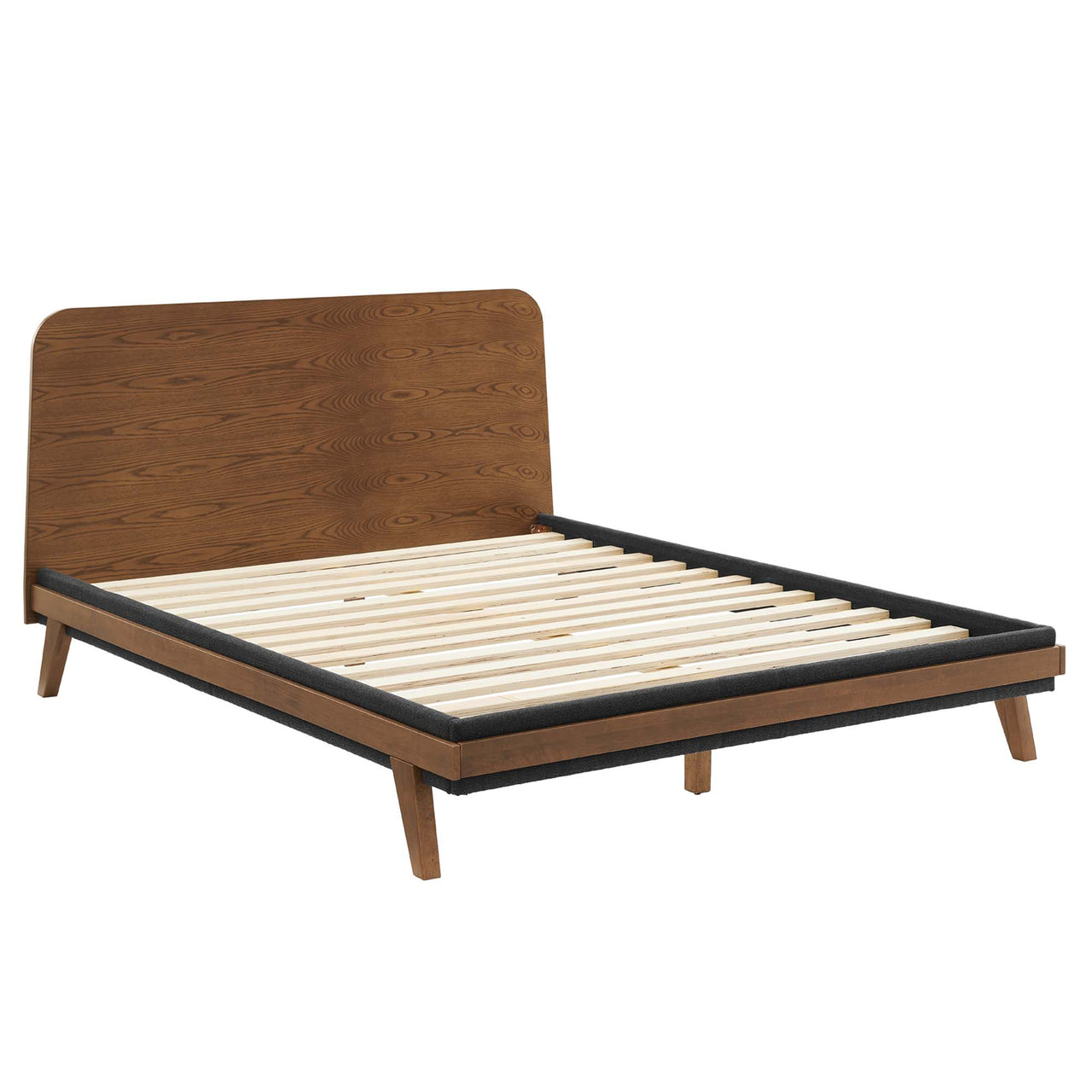 Duvall Queen Platform Bed, Walnut