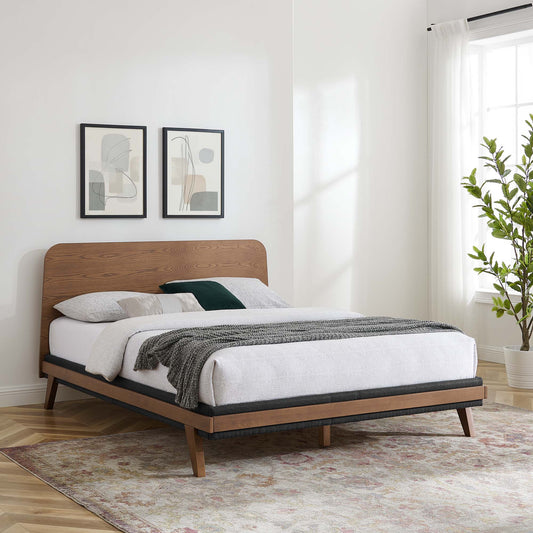 Duvall Queen Platform Bed, Walnut