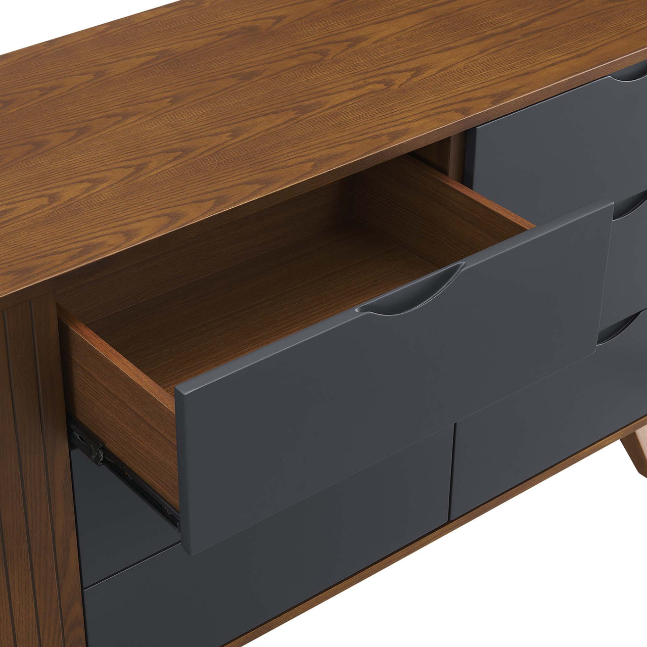 Duvall Dresser, Walnut & Gray