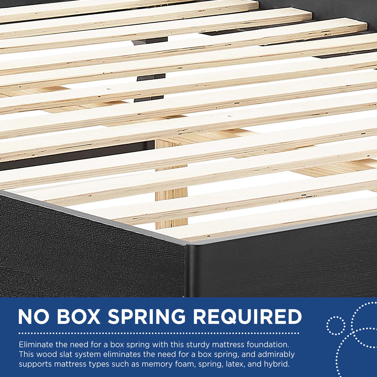 Payne Full Platform Bed, Black