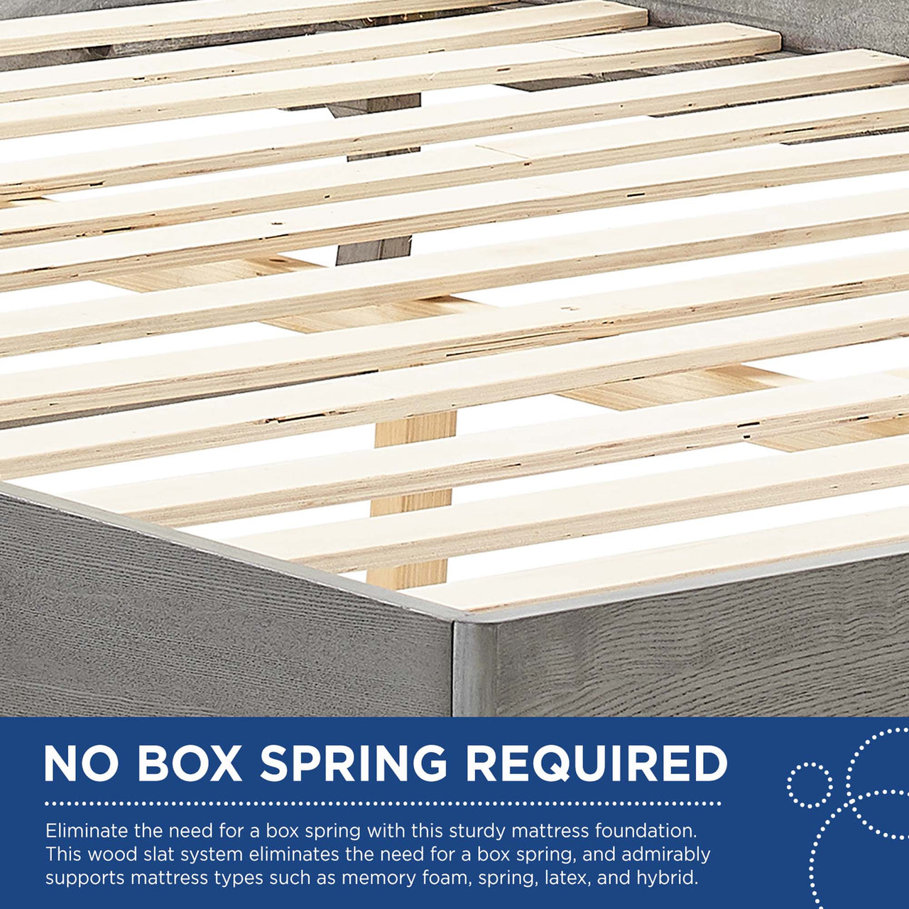 Payne Full Platform Bed, Gray