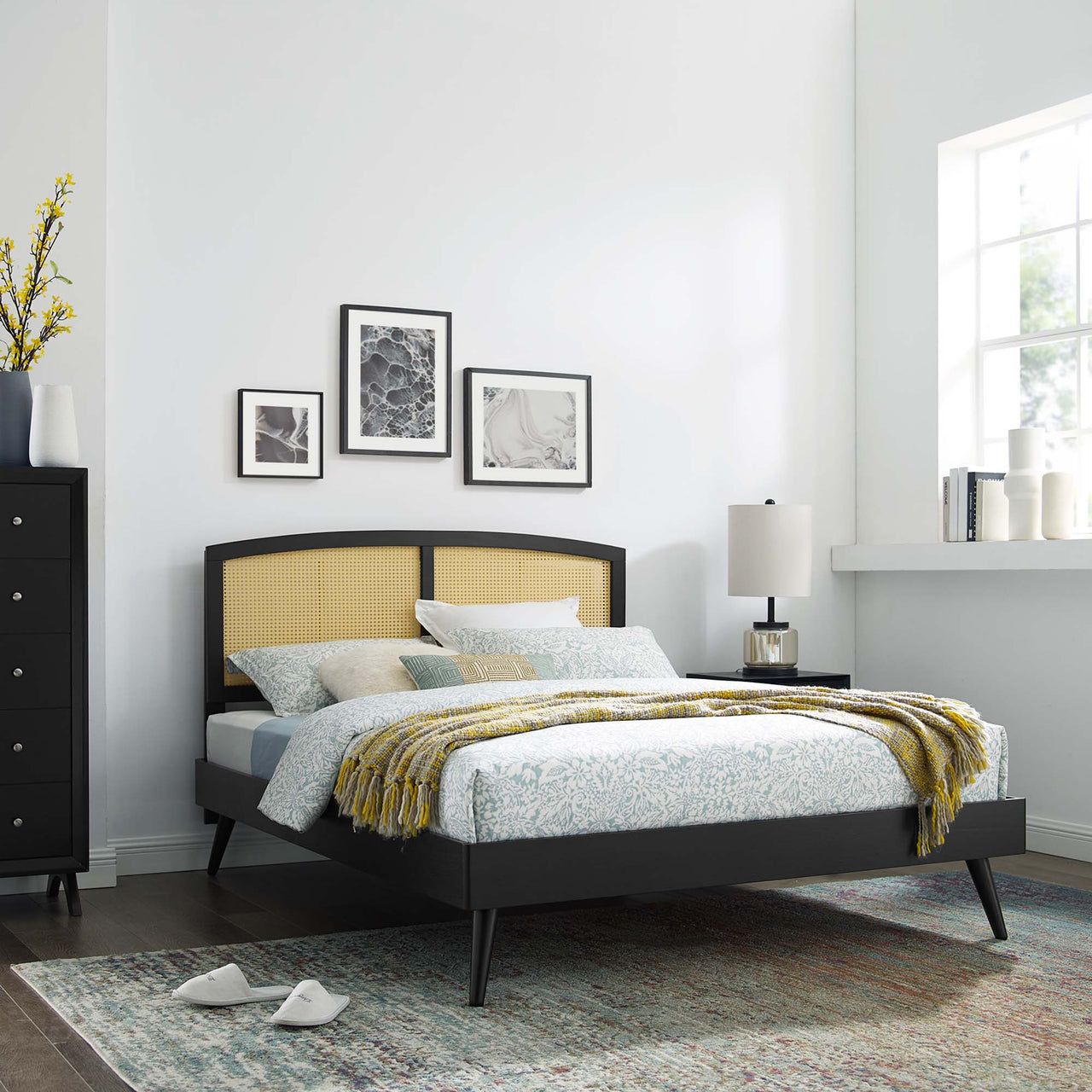 Payne Full Platform Bed, Black