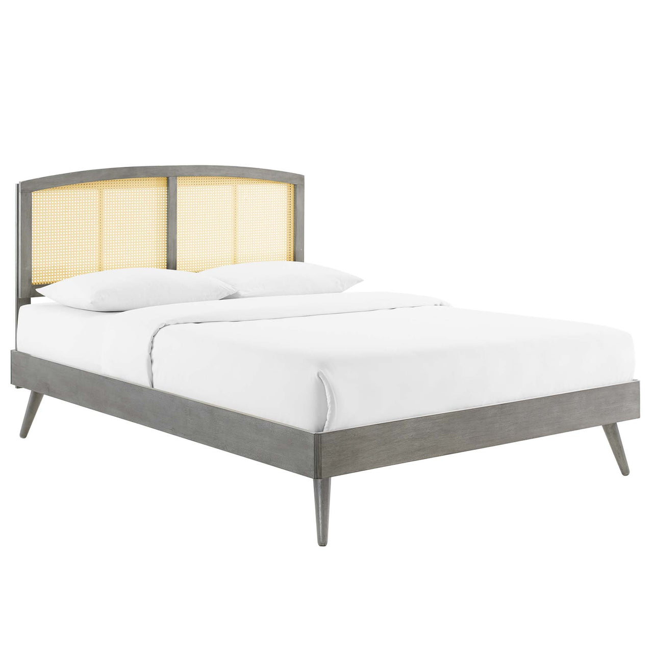 Payne Full Platform Bed, Gray