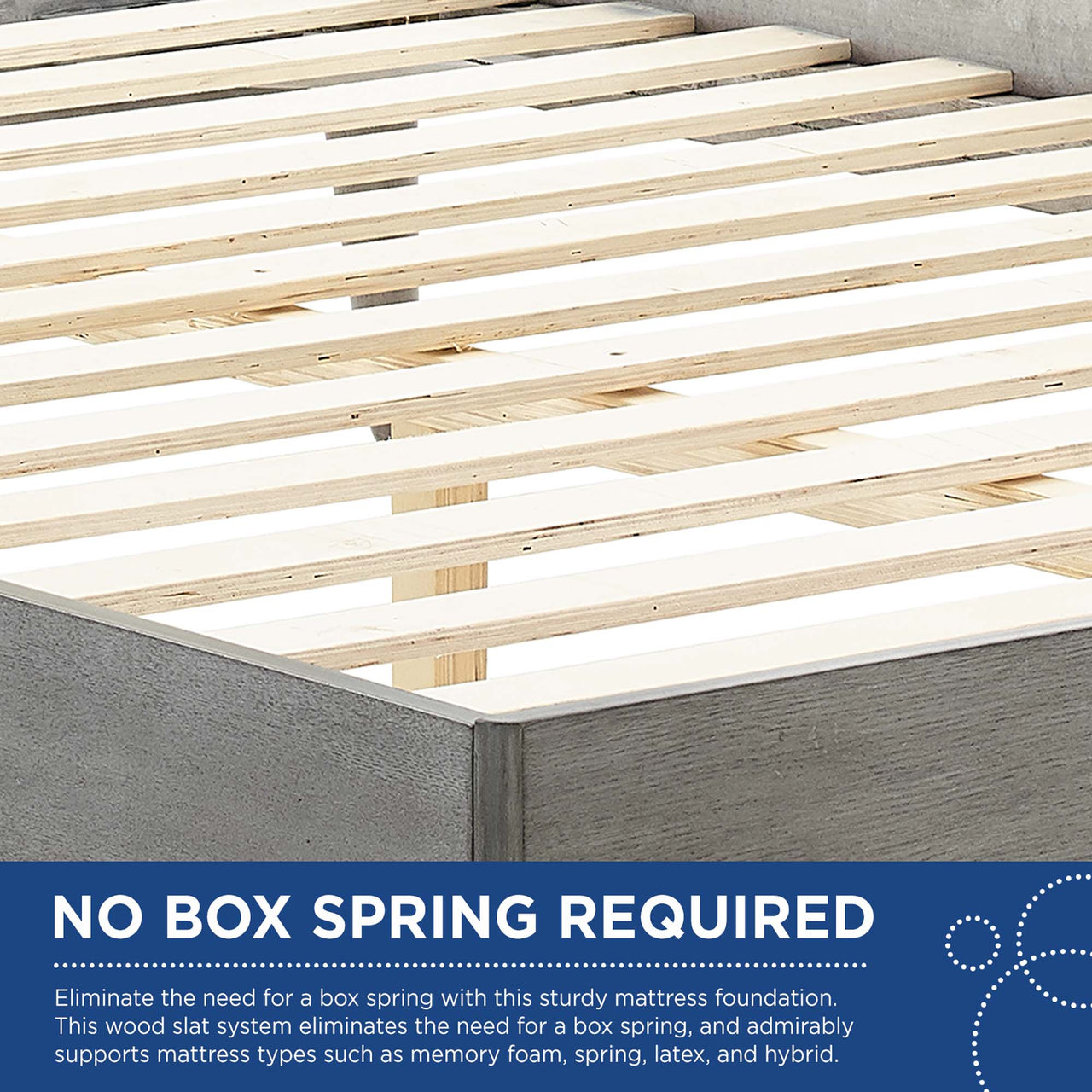 Payne Full Platform Bed, Gray