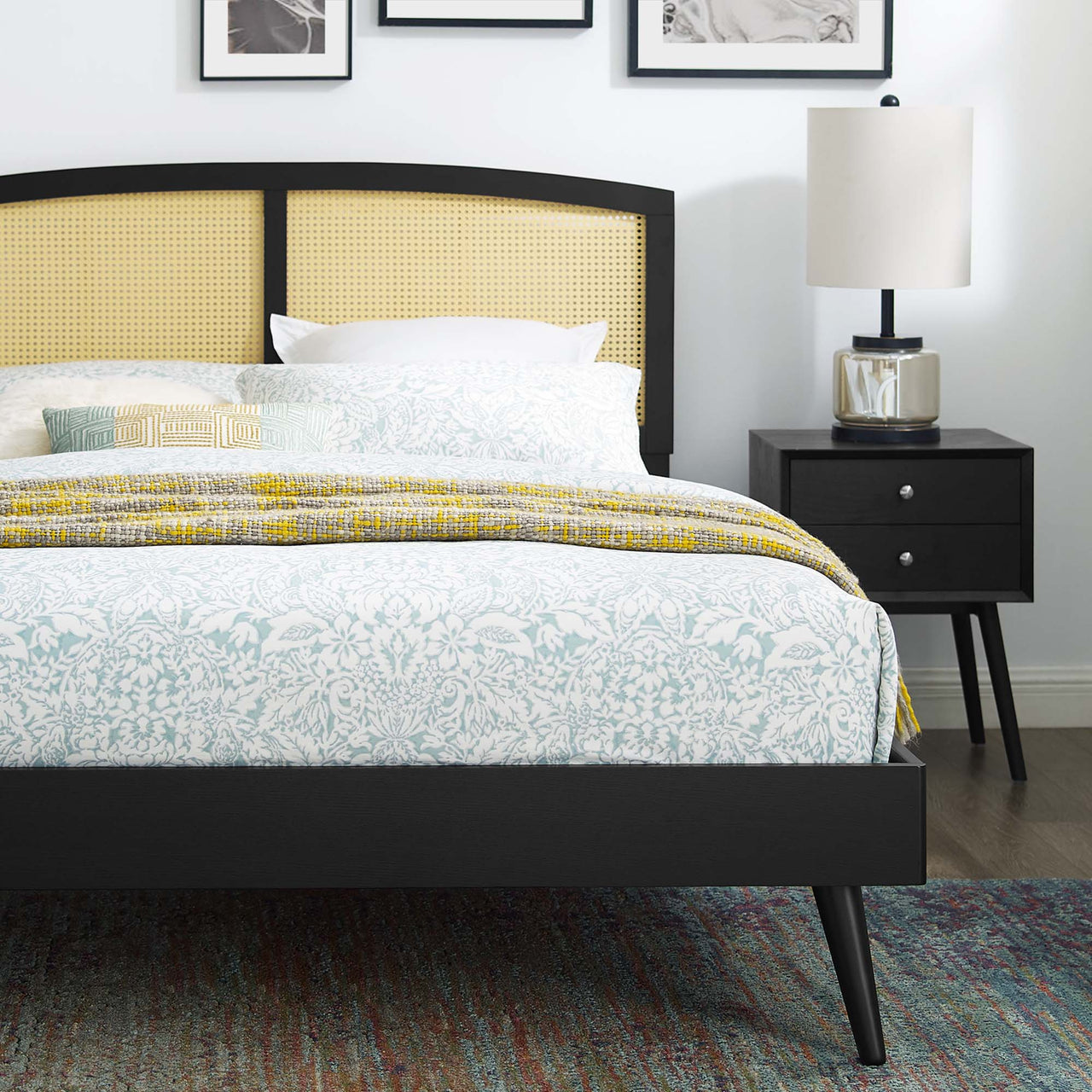 Payne King Platform Bed, Black