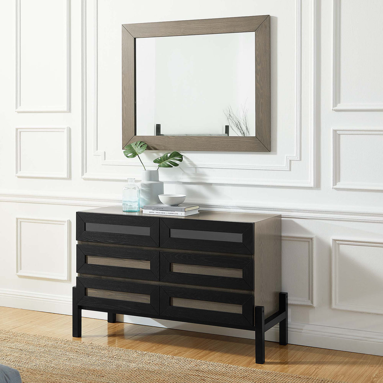 Maelor Dresser & Mirror Set, Oak
