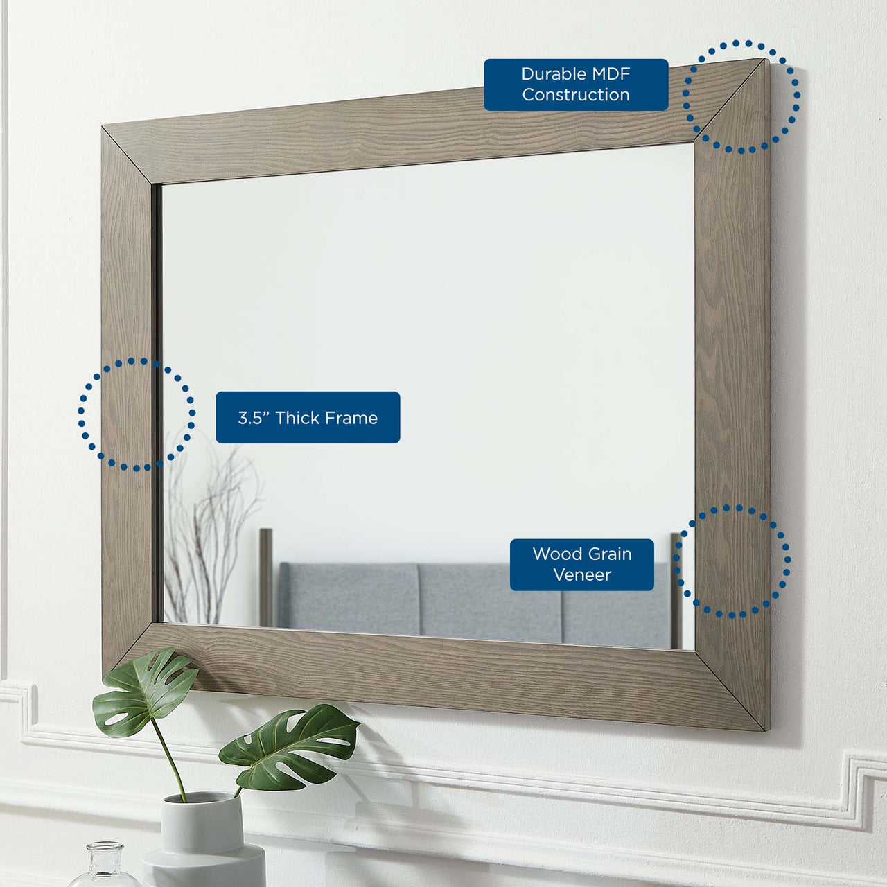 Maelor Dresser & Mirror Set, Oak