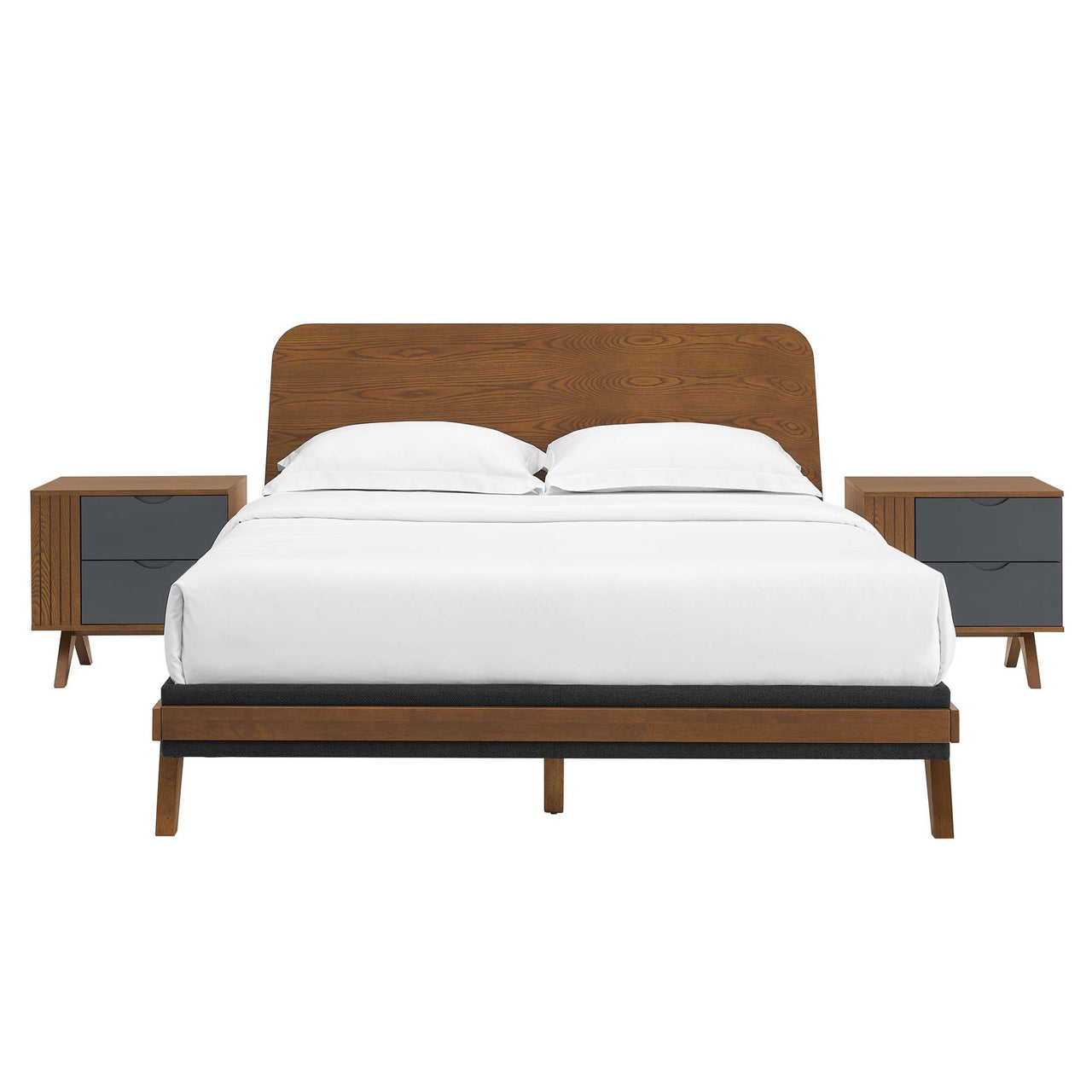 Duvall 3-Piece Bedroom Set, Walnut
