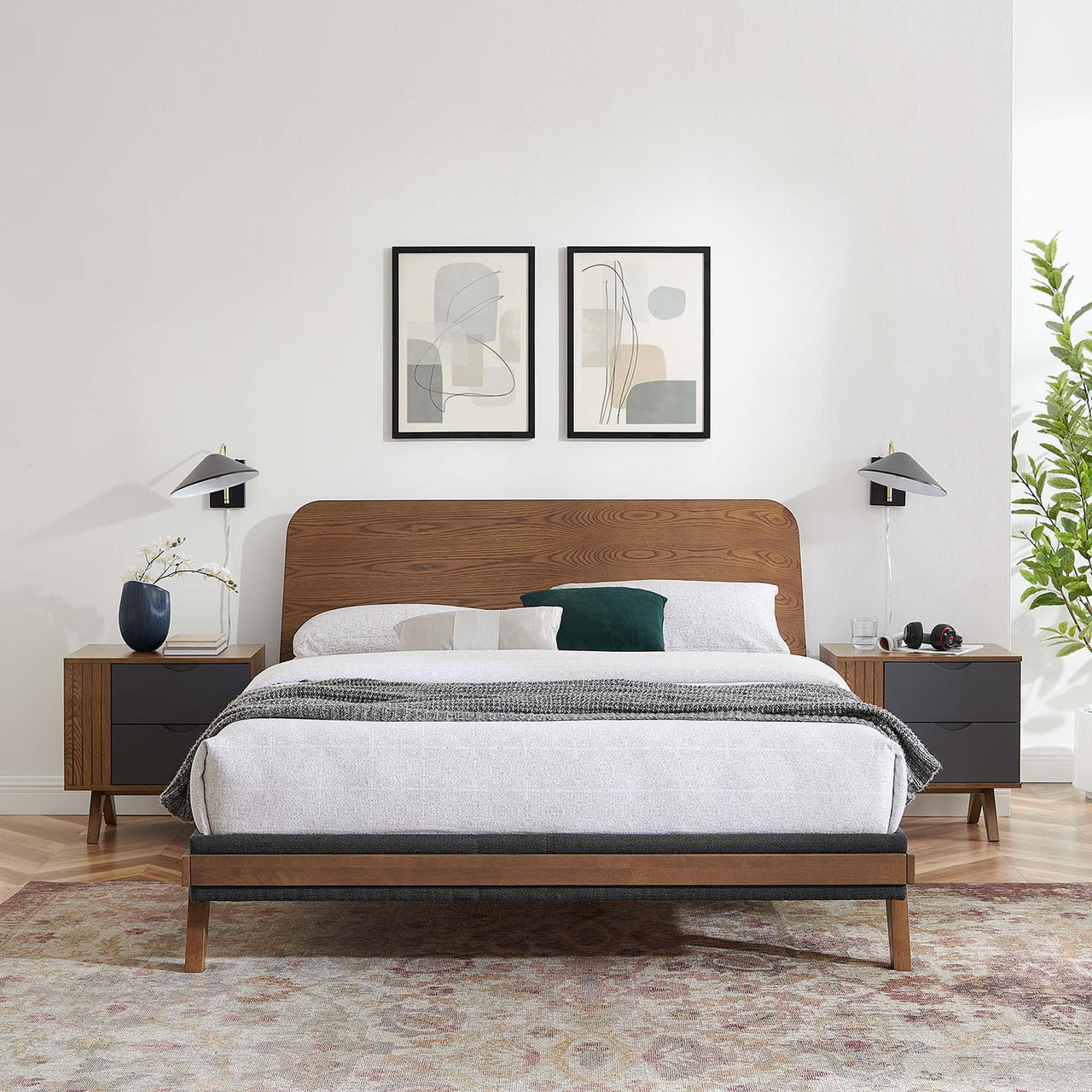 Duvall 3-Piece Bedroom Set, Walnut