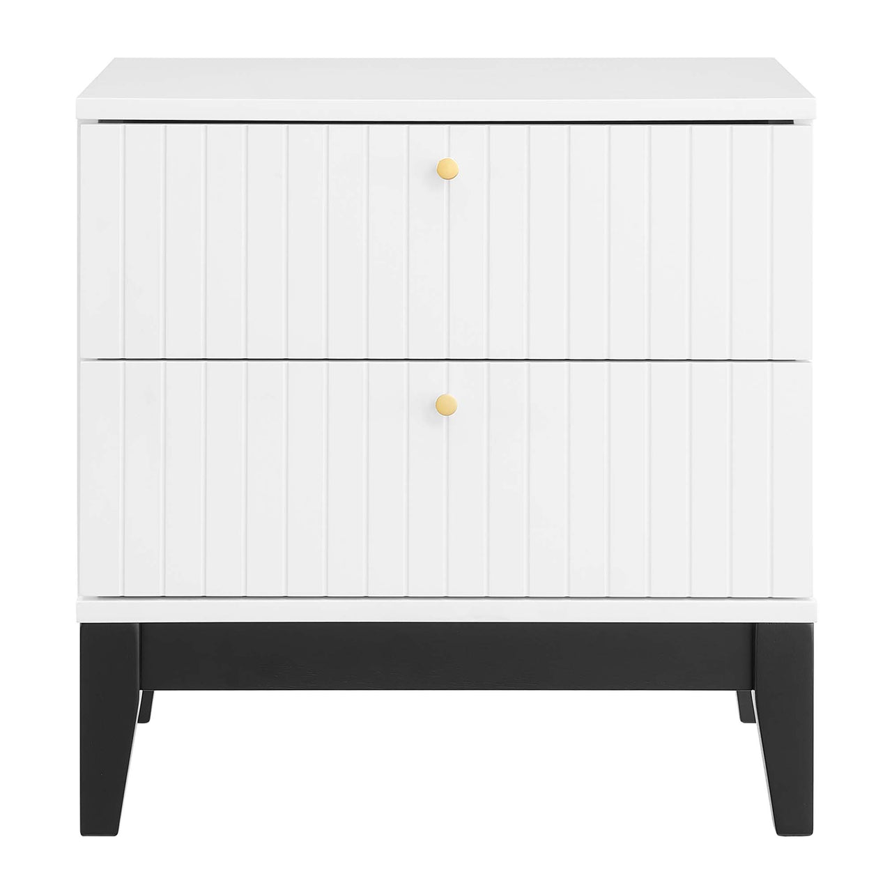 Noelle 3-Piece Upholstered Bedroom Set, White & Gray