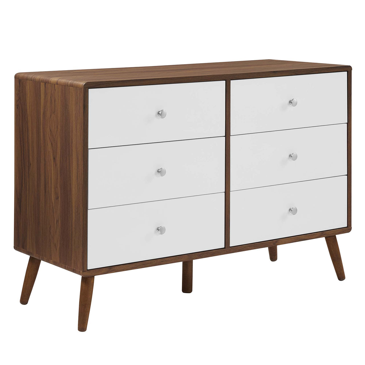Erisen Dresser, Small, Walnut & White