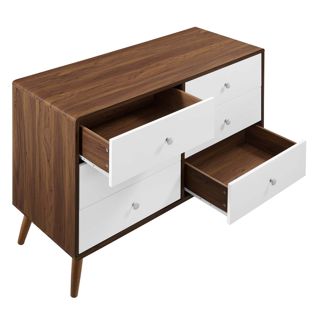 Erisen Dresser, Small, Walnut & White