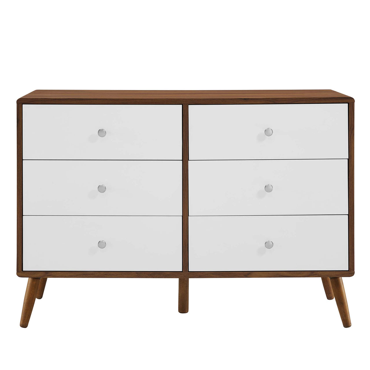 Erisen Dresser, Small, Walnut & White