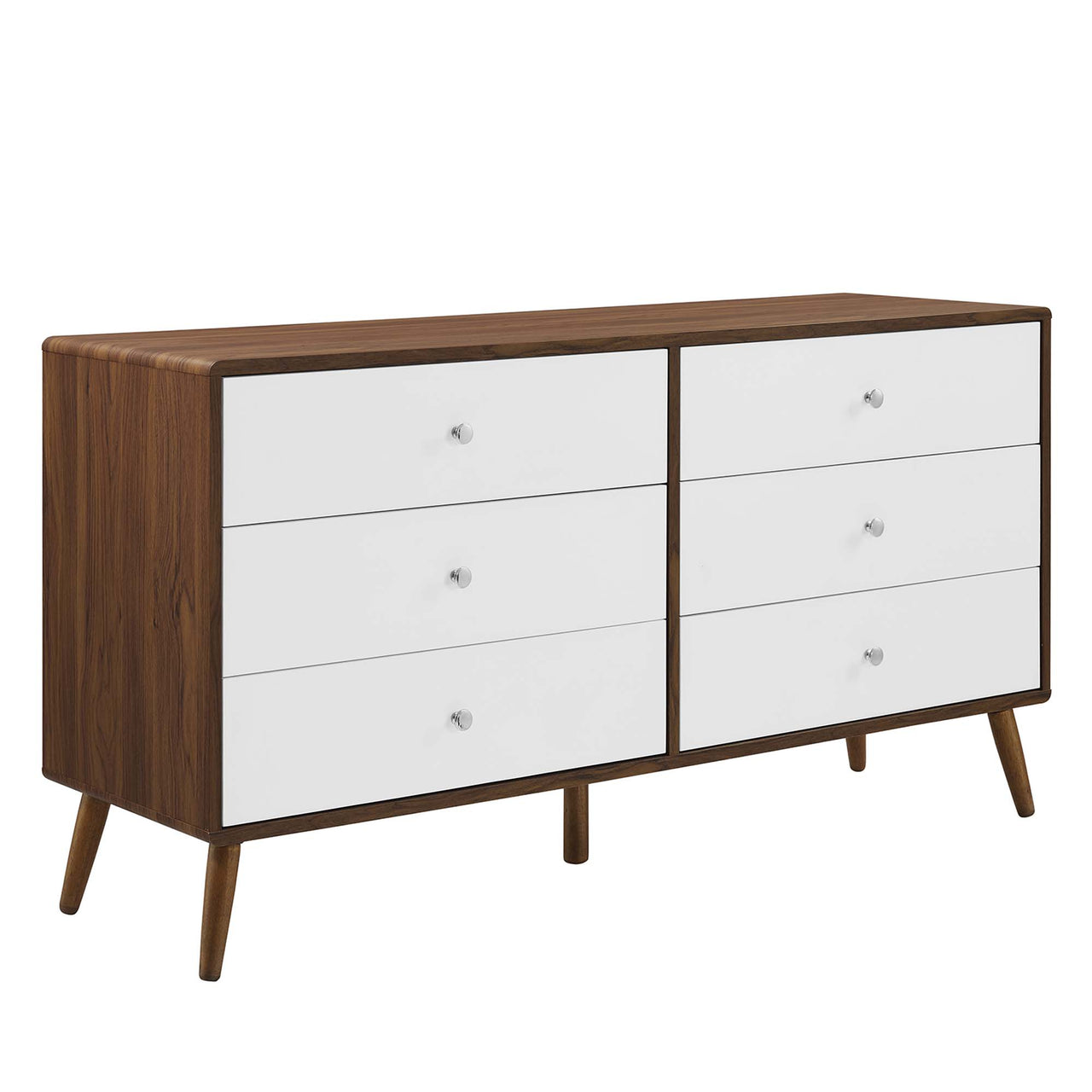 Erisen Dresser, Large, Walnut & White