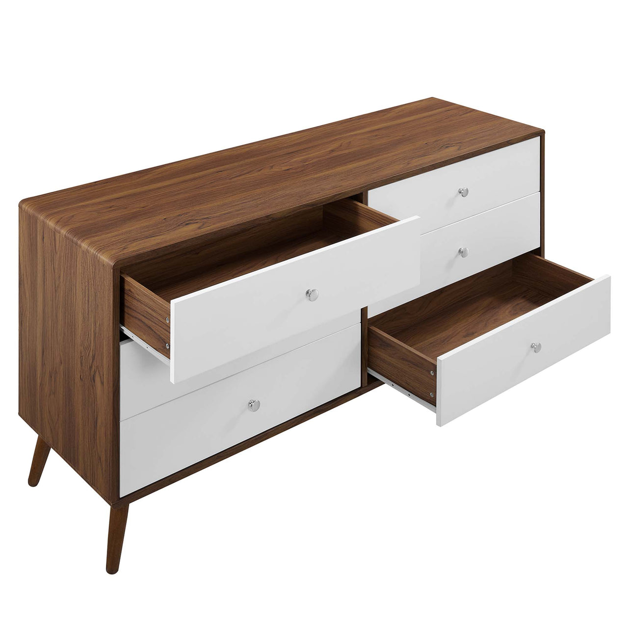 Erisen Dresser, Large, Walnut & White