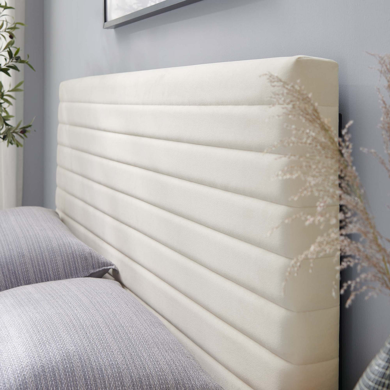 Layered Twin Headboard, Ivory