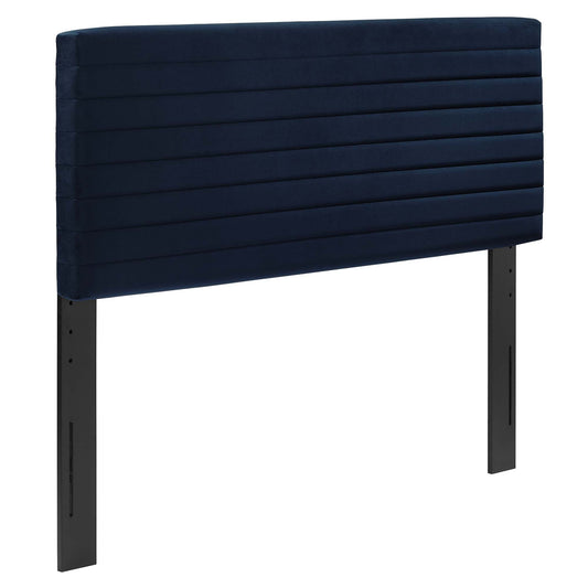 Layered Full | Queen Headboard, Dark Blue