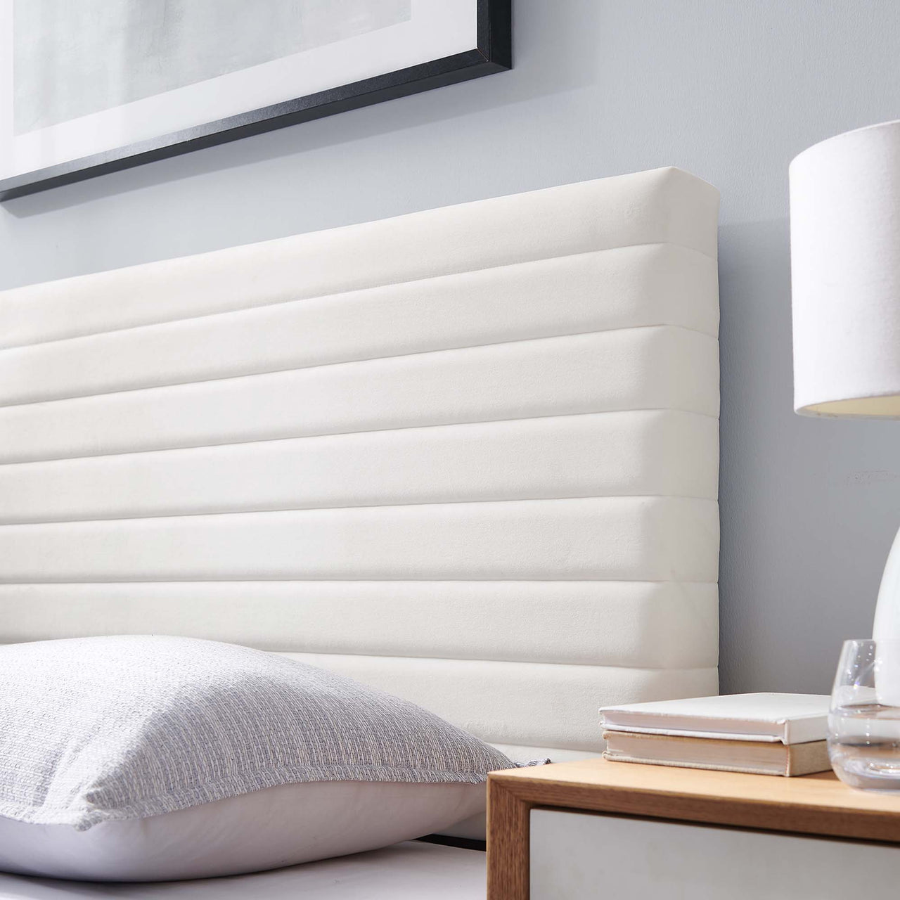 Layered King | California King Headboard, White