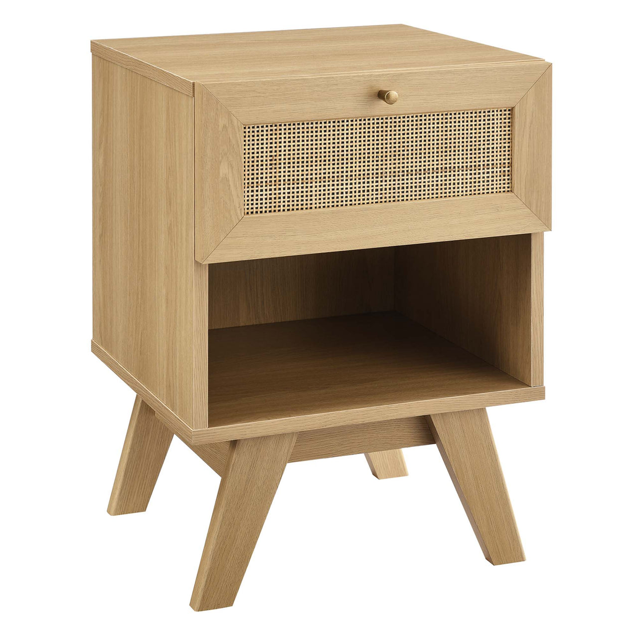 Marra 1-Drawer Nightstand, Oak