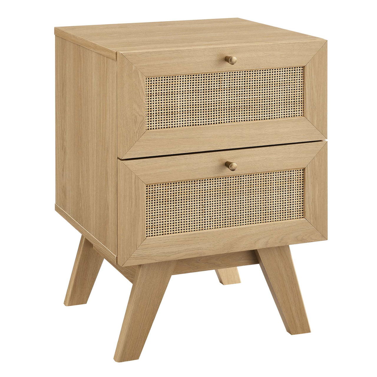 Marra 2-Drawer Nightstand, Oak