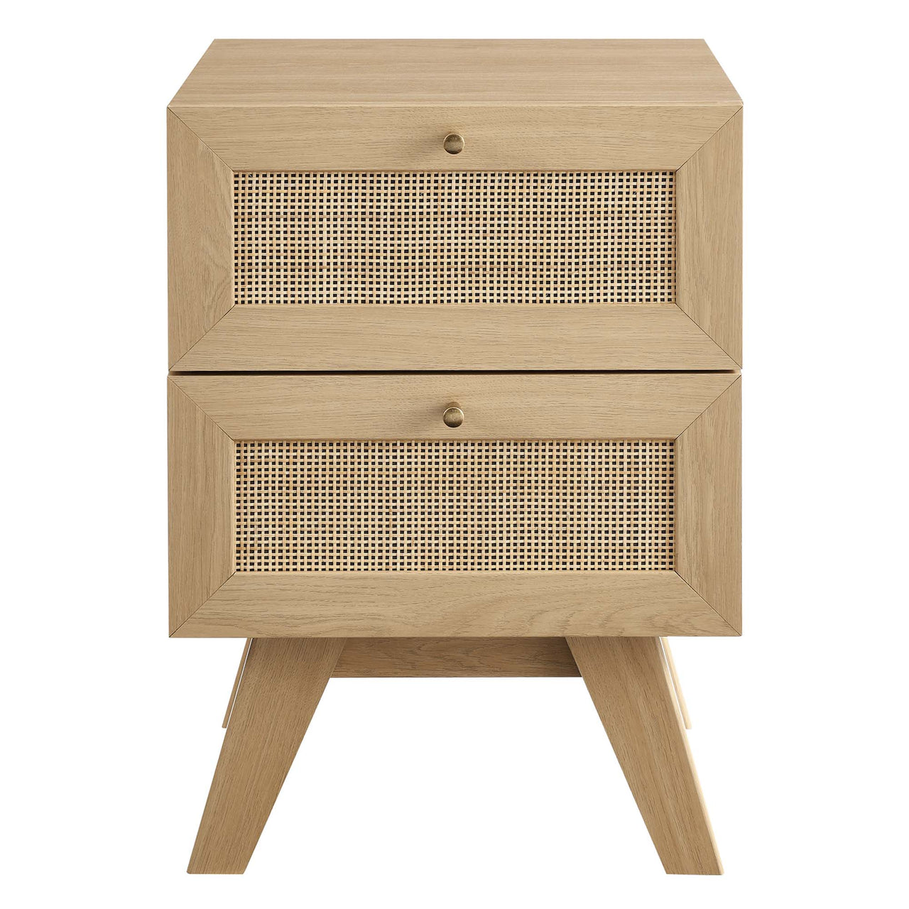 Marra 2-Drawer Nightstand, Oak