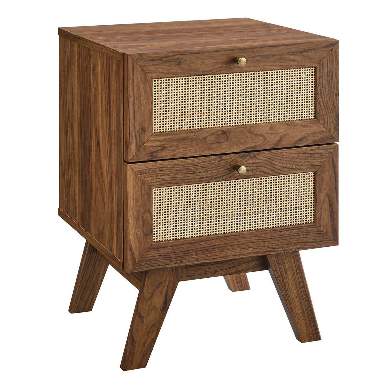Marra 2-Drawer Nightstand, Walnut