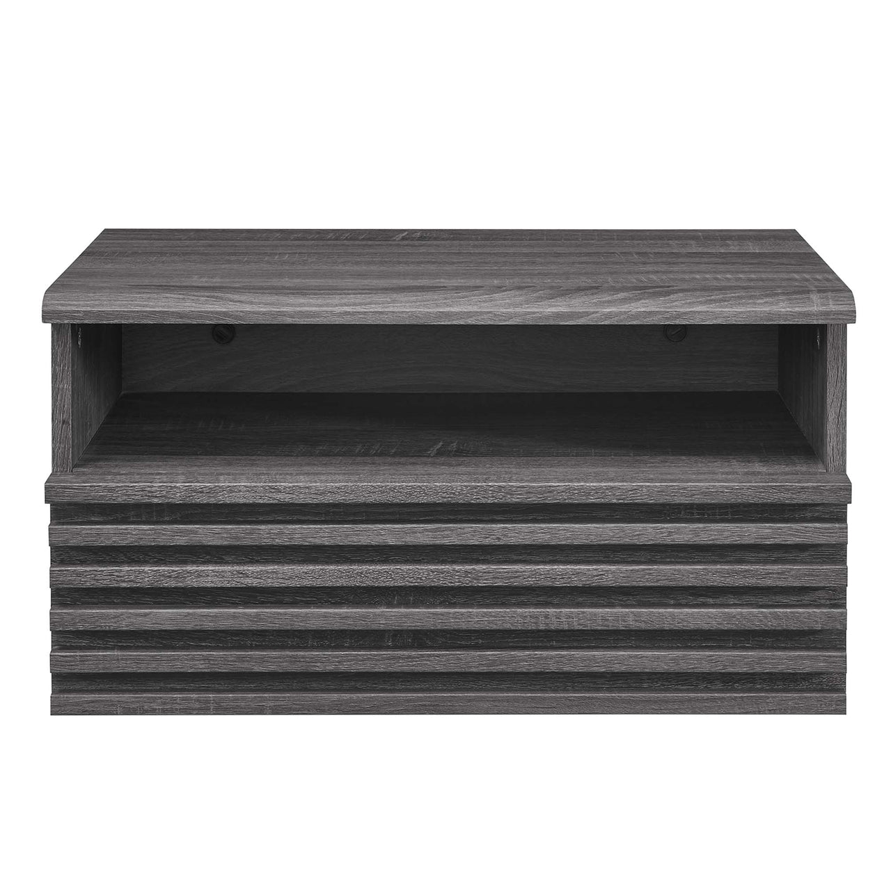 Ventra Wall Mount Nightstand, Charcoal