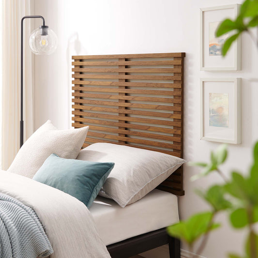 Ventra Wall Mount Twin Headboard, Walnut