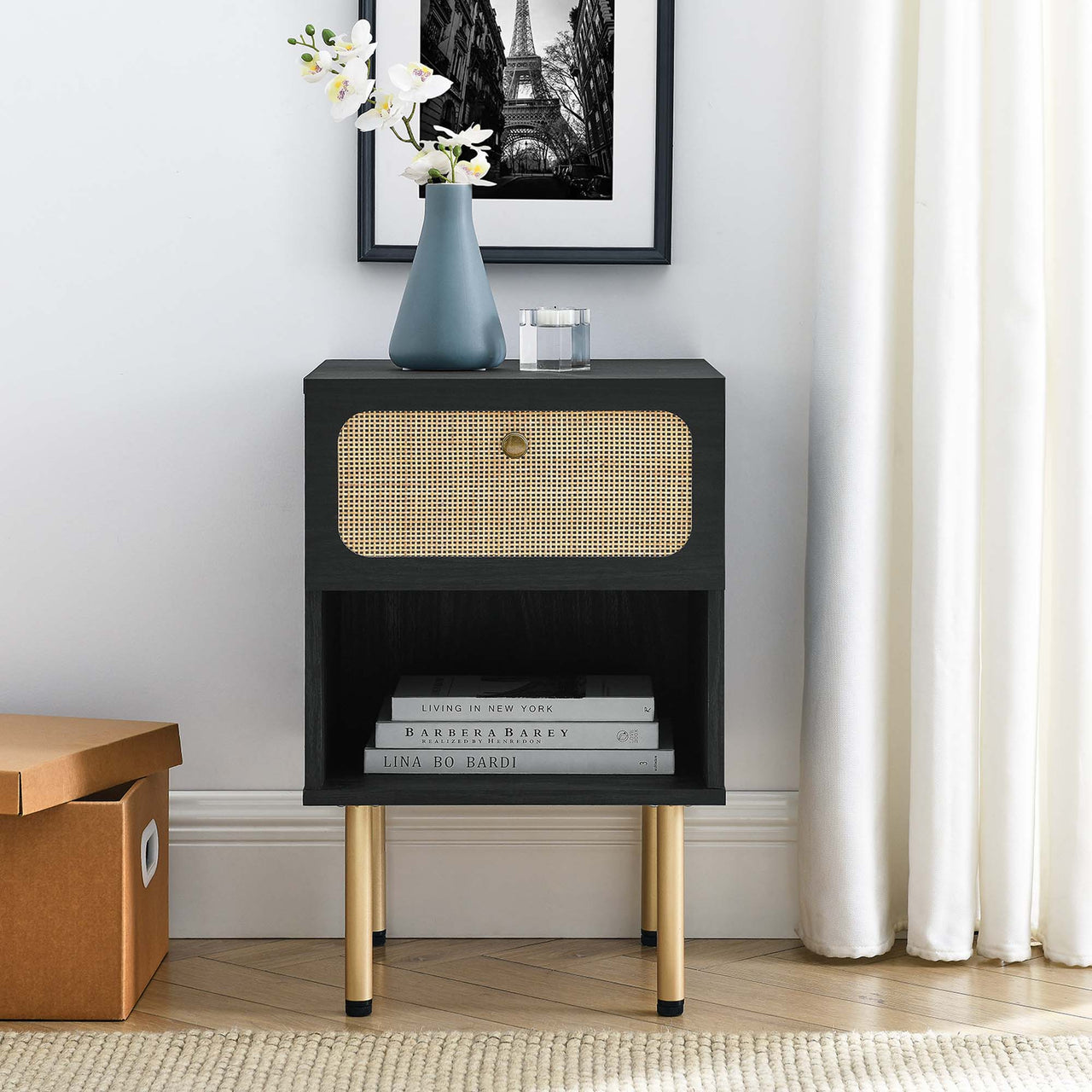Calden Nightstand, Black