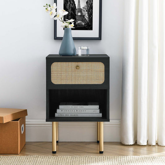 Calden Nightstand, Black
