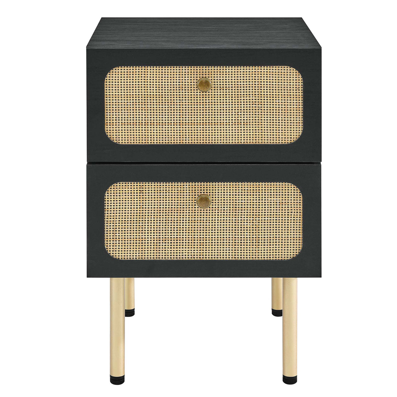 Calden 2-Drawer Nightstand, Black