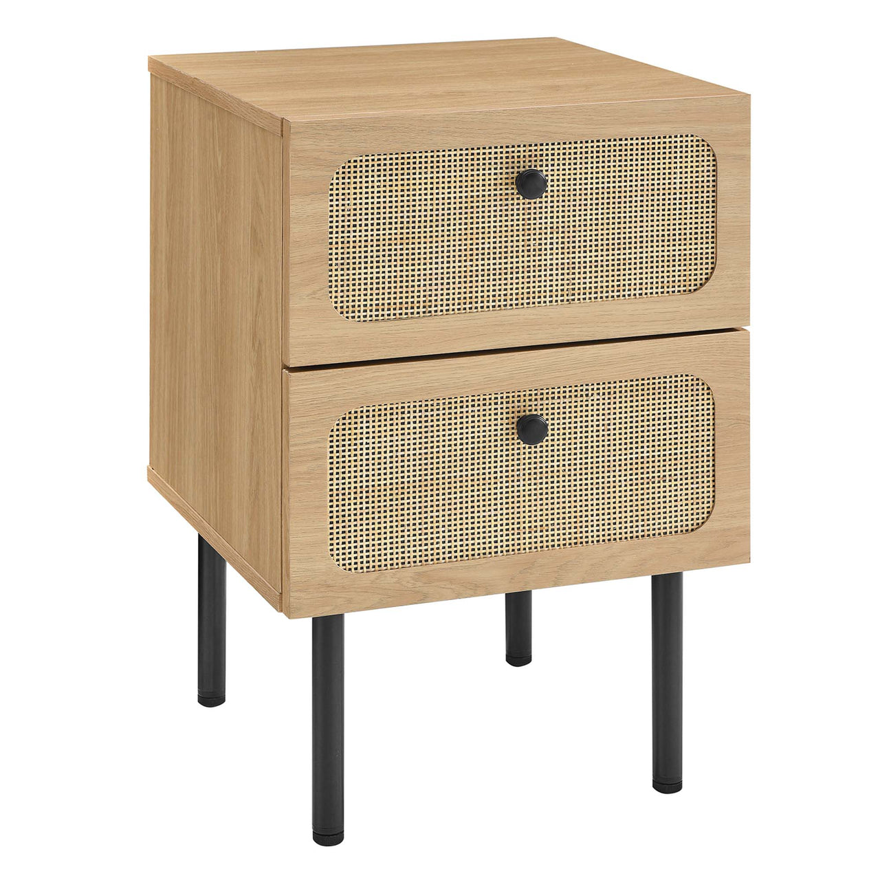 Calden 2-Drawer Nightstand, Oak